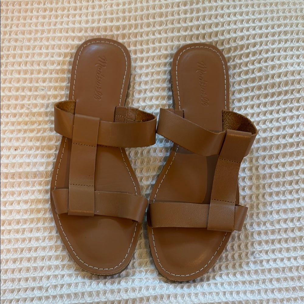 Madewell Women's light Brown Leather Sandals, like new condition. Size 8 1/2.